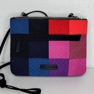 VERA BRADLEY lonic Bag Winter Patchwork Pattern Ccrossbody Bag